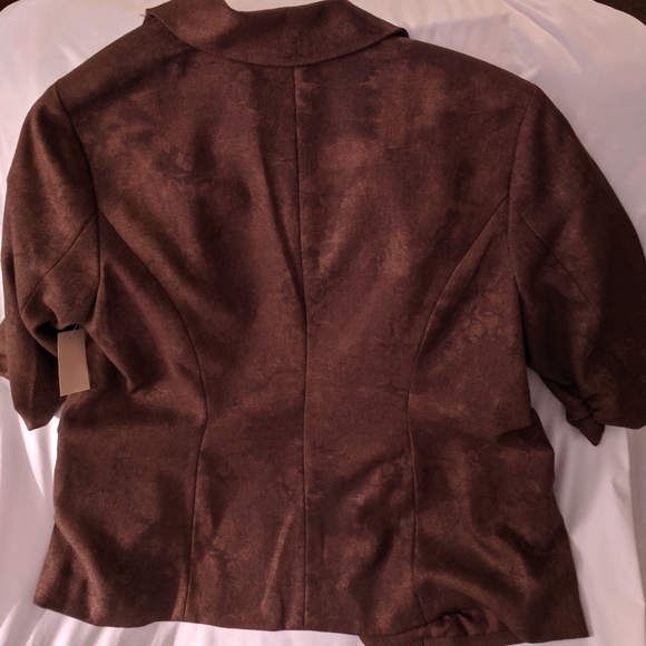 New with tags! Coldwater Creek Brown Blazer Sz 14 - Picture 8 of 12